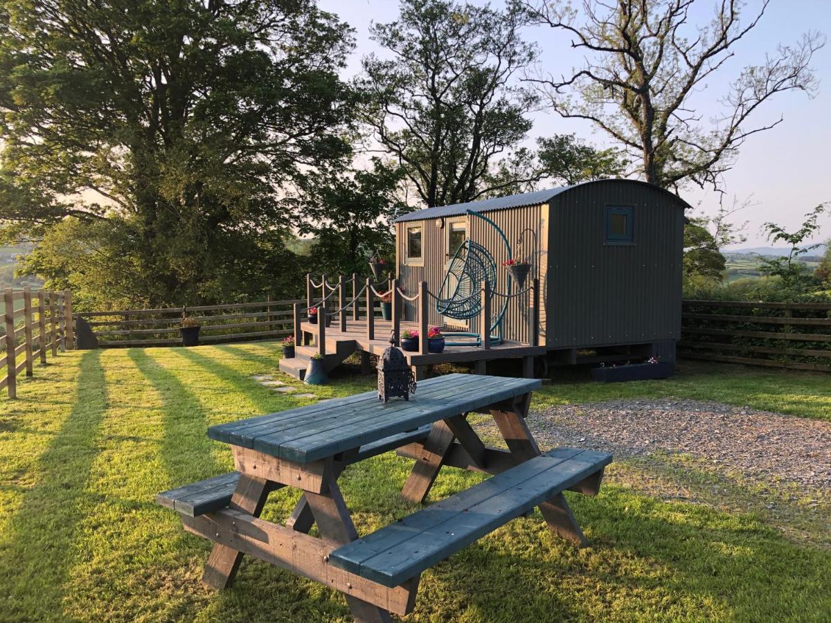 The Peacock Shepherds Hut At Hafoty Boeth Корвэн Экстерьер фото